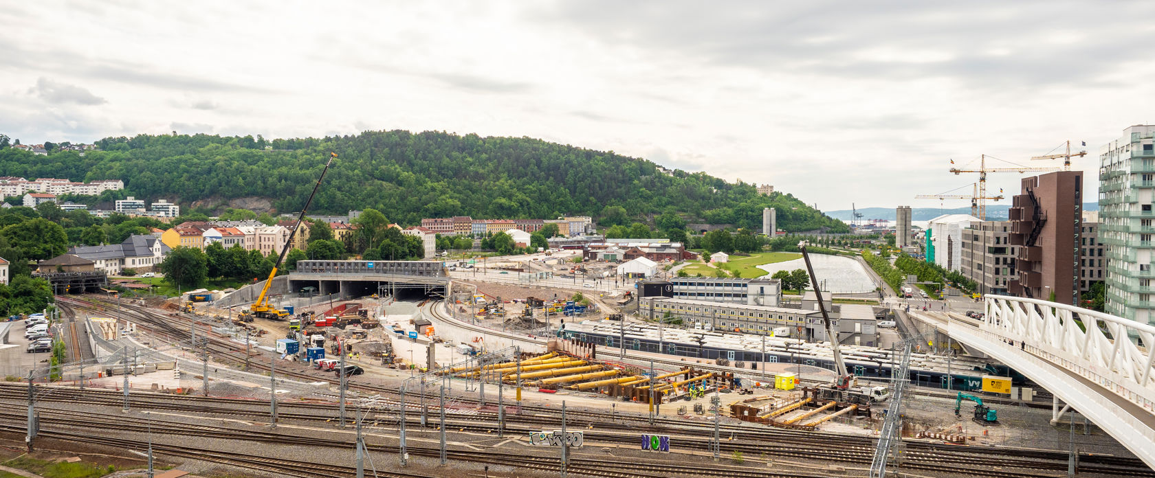 Utbyggingen rundt Middelalderparken i Oslo.