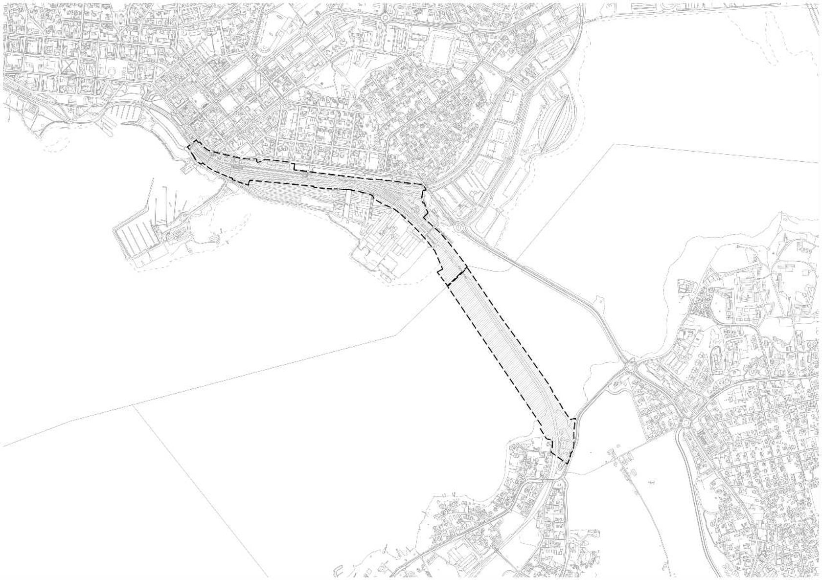 Plankart for Åkersvika-Hamar stasjon