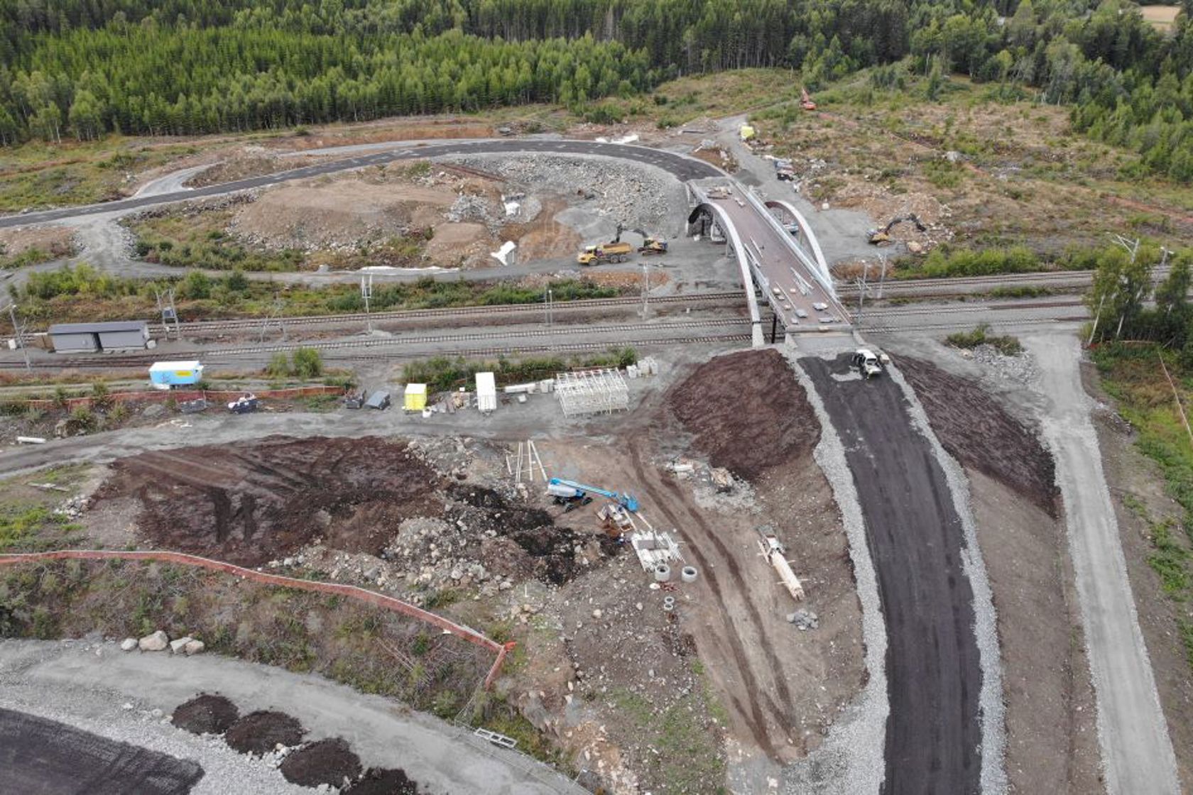 Bilde av ny overgangsbru på Sørli
