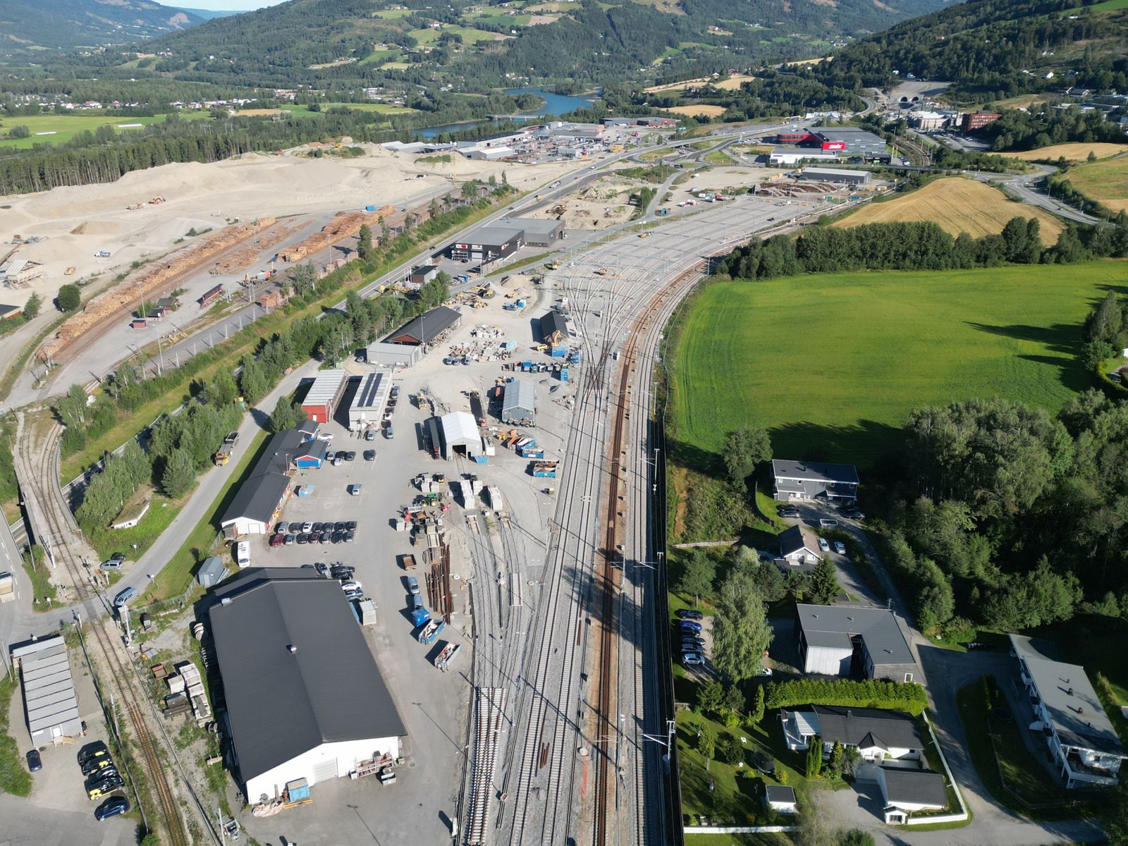 Oversiktsbilde over hensettingsanlegget på Hove