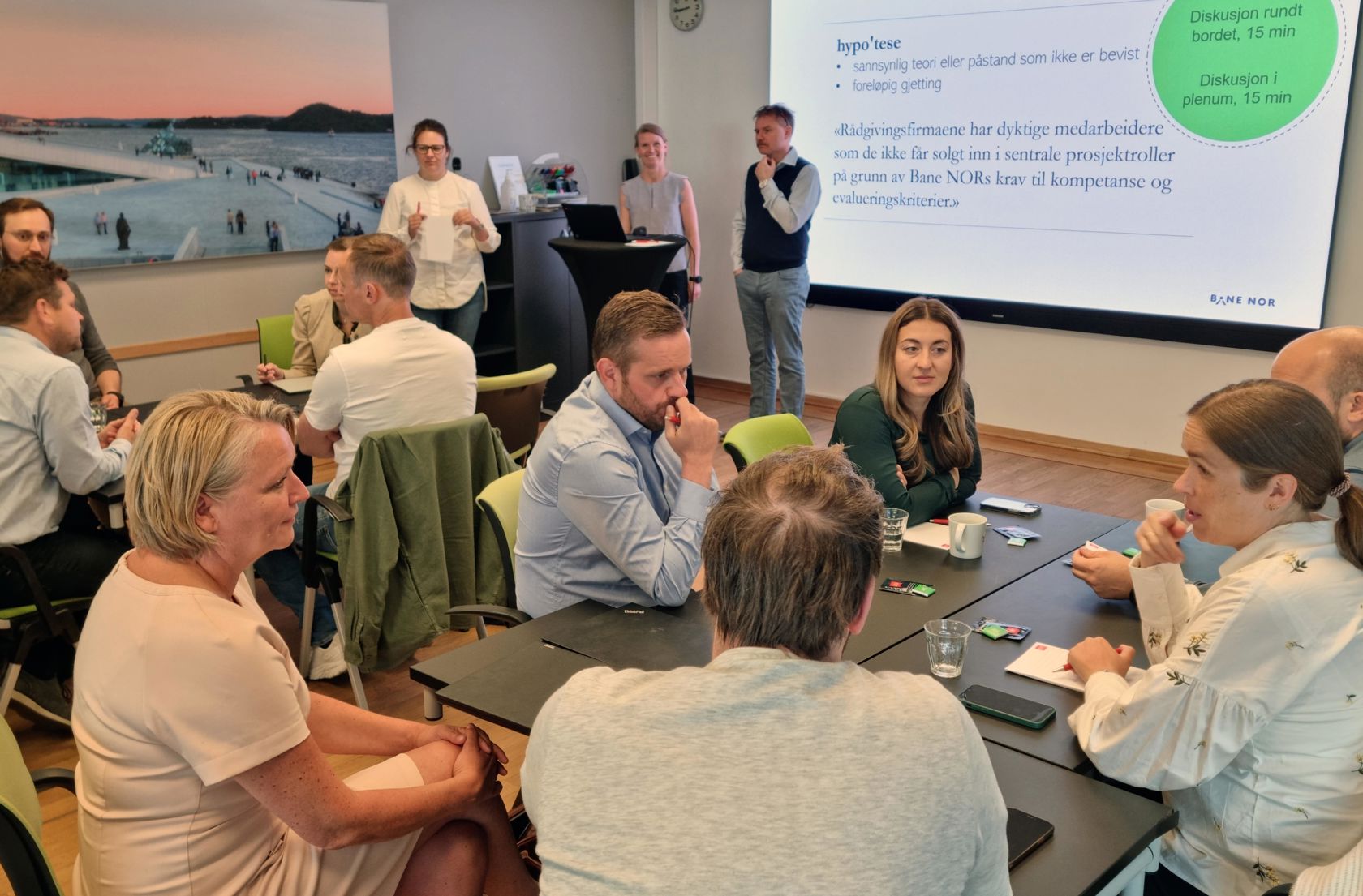 Problemstillingene ble ivrig diskutert på workshopen.