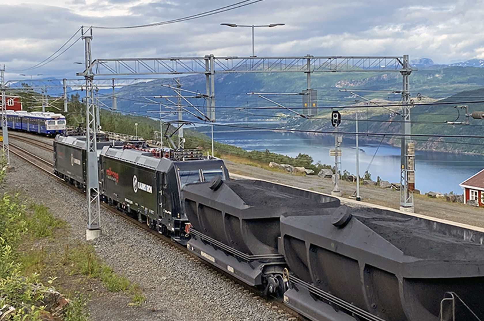 Railcare kjørre jernmalm på Ofotbanen