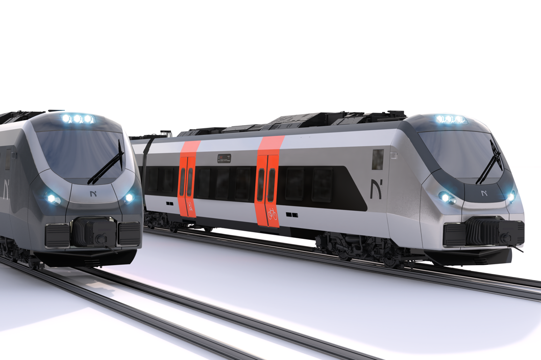 Bilde av nye togsett
