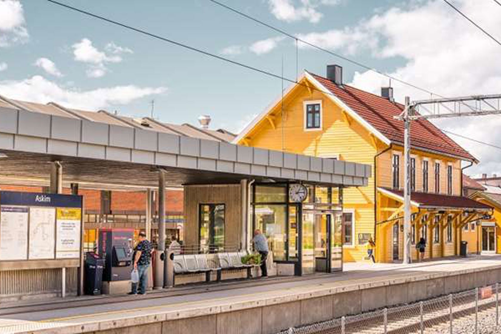 Exterior view of Askim station