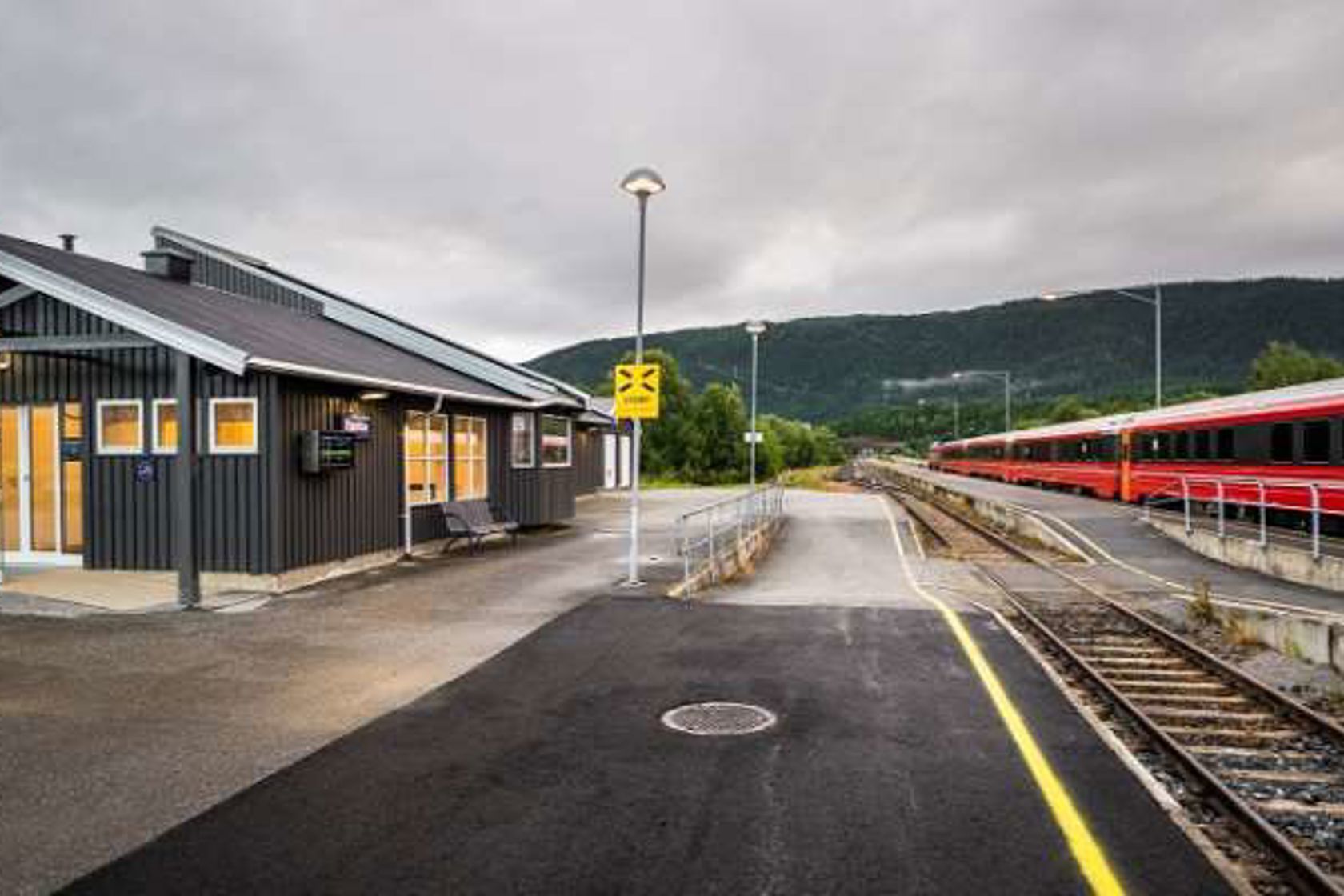 Exterior view of Bjerka station