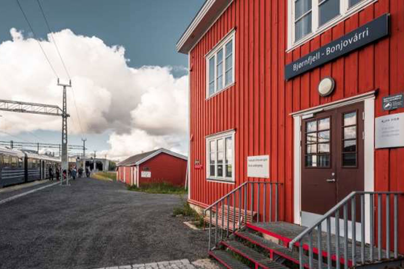 Exterior view of Bjørnfjell station
