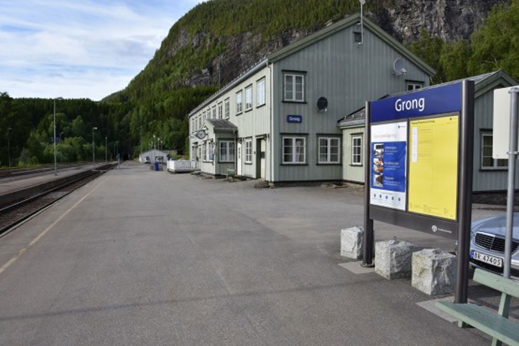 Exterior view of Grong station
