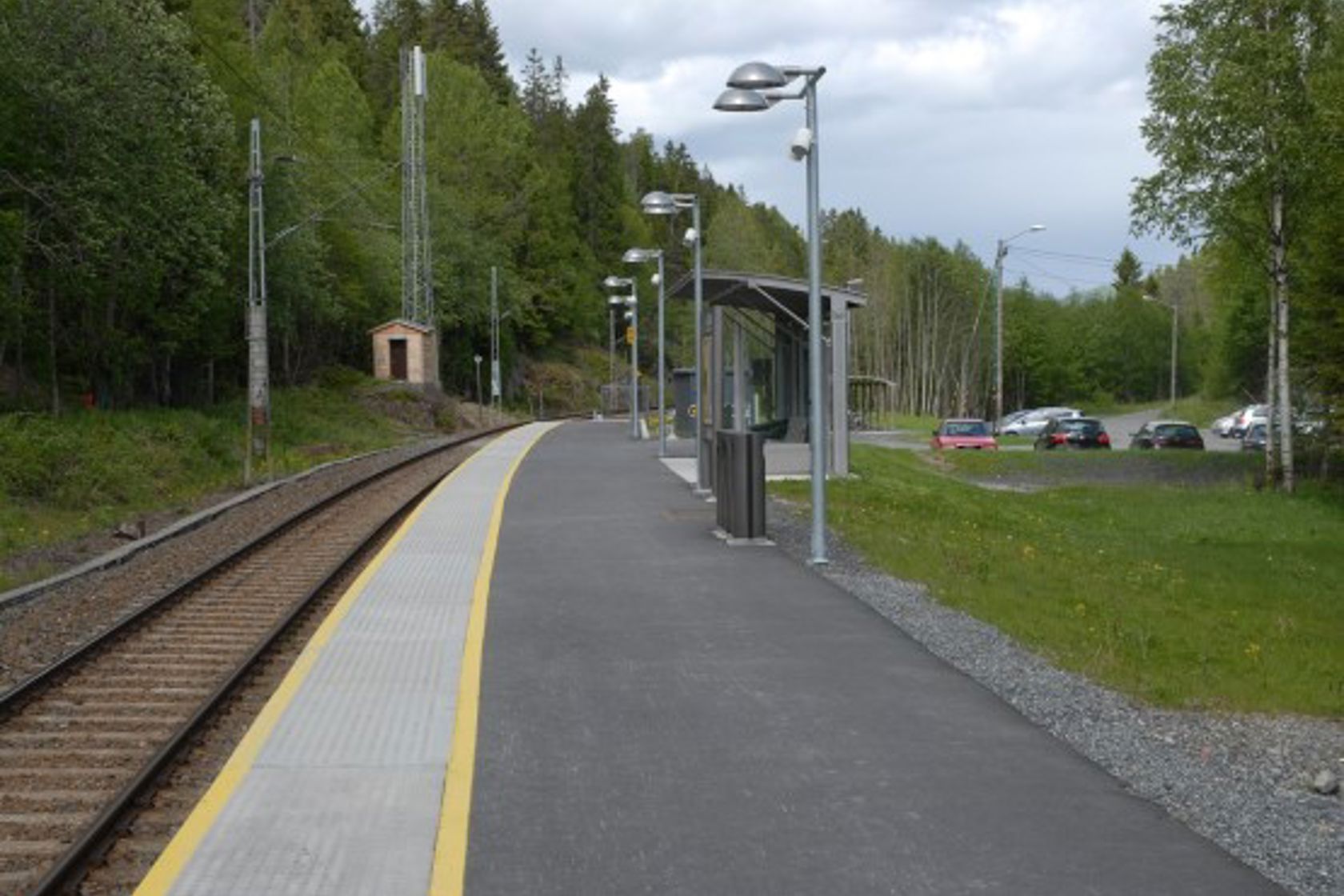 Eksteriørbilde av Gullhella holdeplass