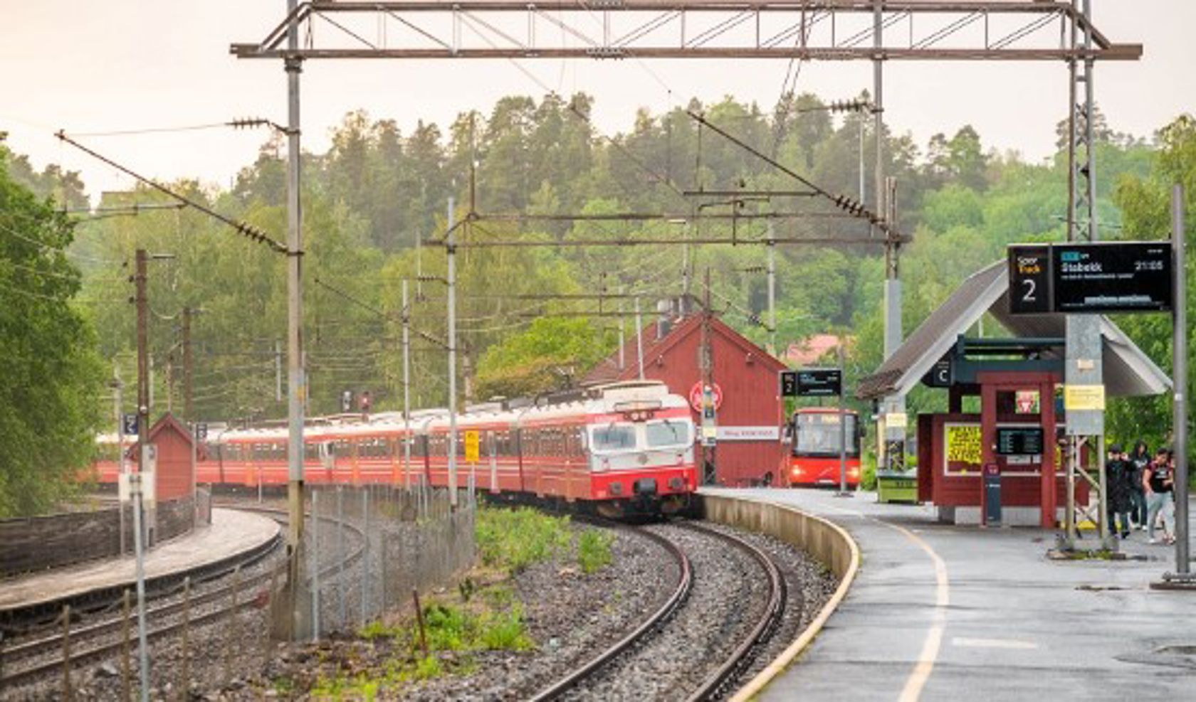 Eksteriørbilde av Hauketo stasjon