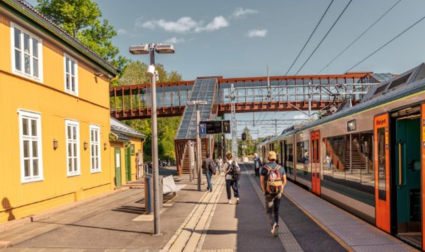 Eksteriørbilde av Heggedal stasjon