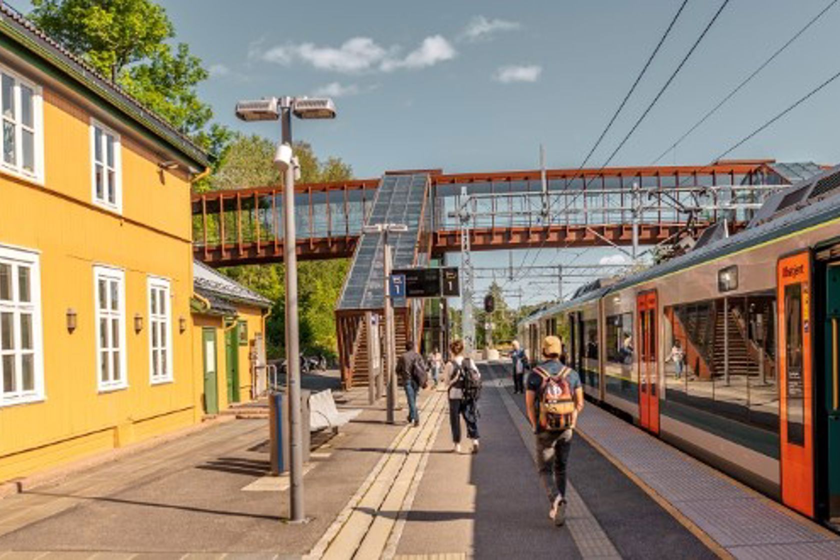Eksteriørbilde av Heggedal stasjon