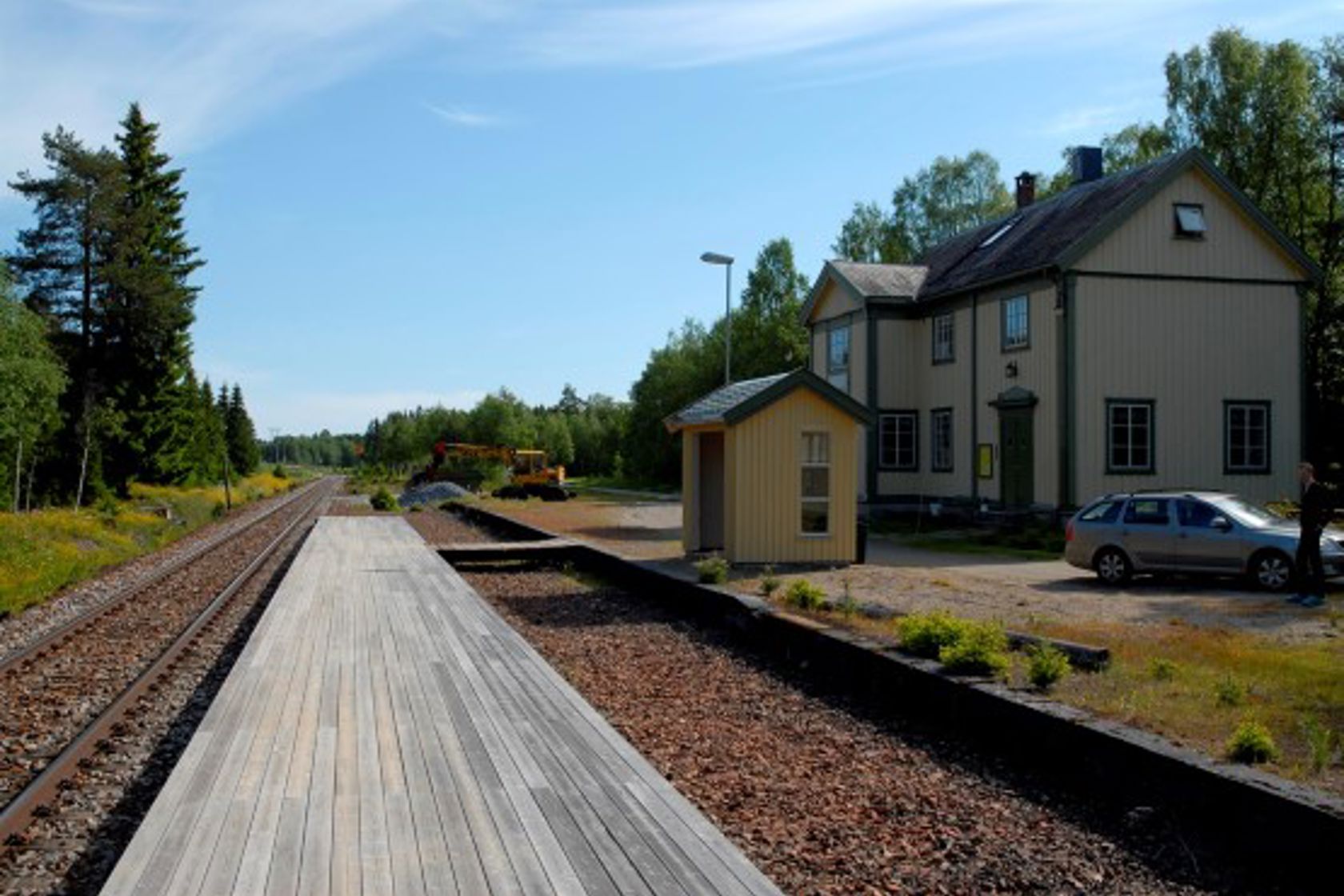 Exterior view of Jørstad station