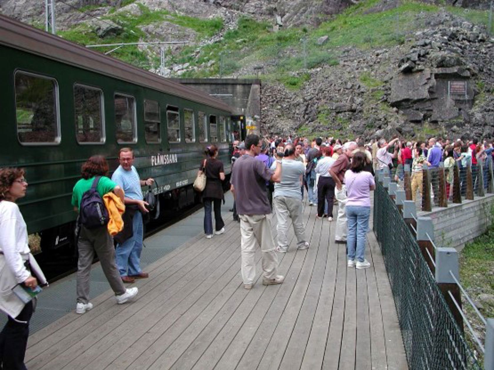 Eksteriørbilde av Kjosfossen holdeplass