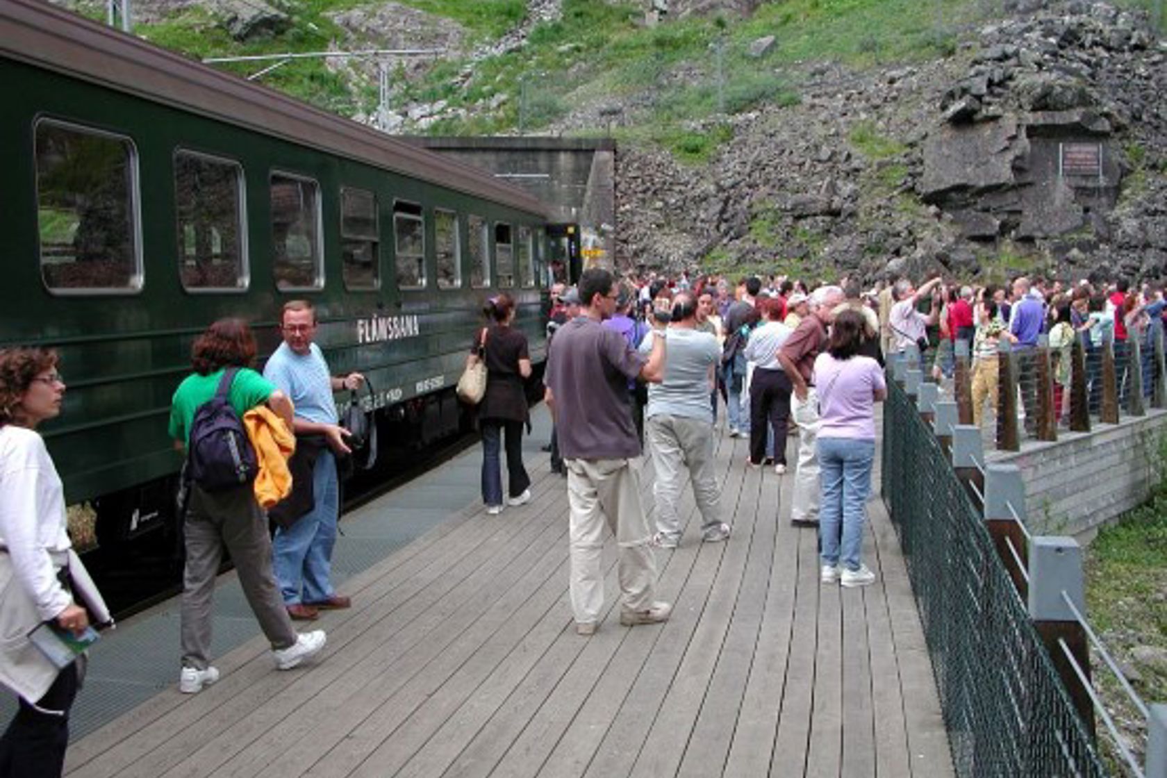 Exterior view of Kjosfossen stop