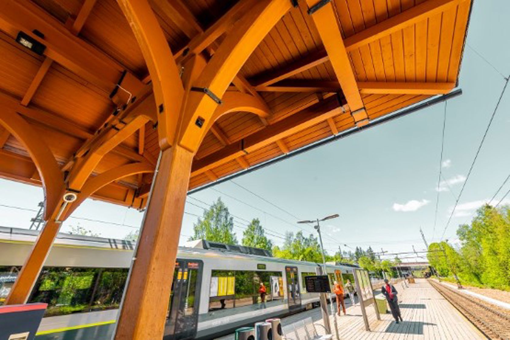 Exterior view of Lørenskog station