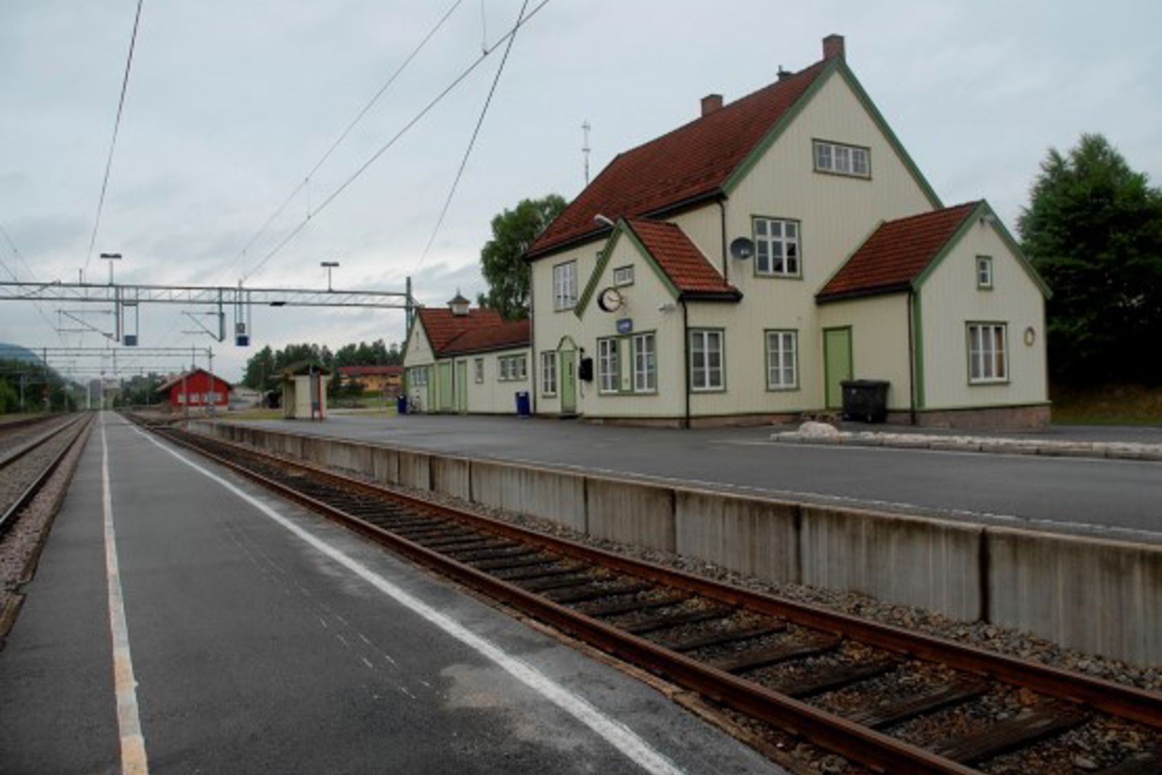 Exterior view of Lunde station
