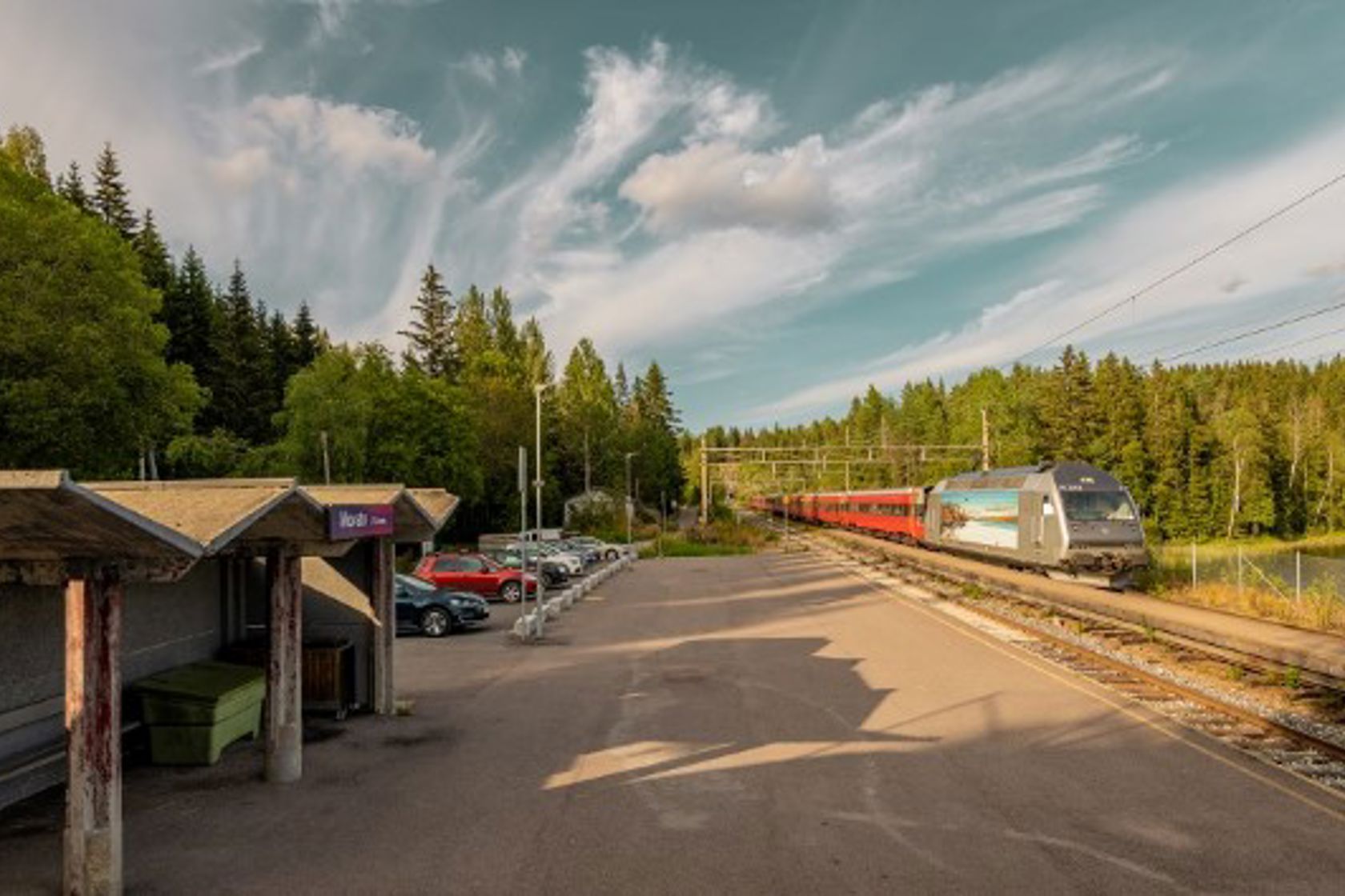 Exterior view of Movatn station