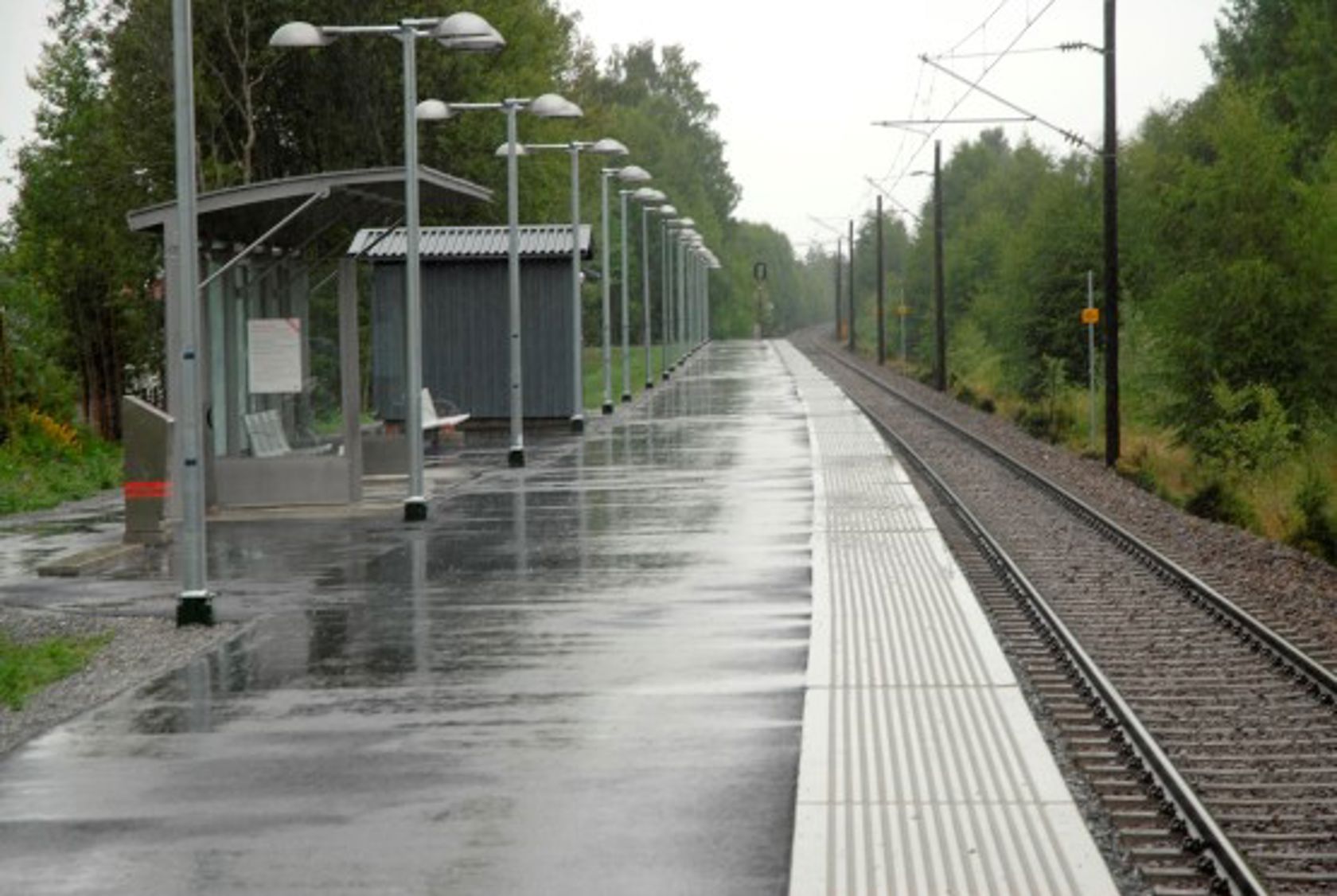 Exterior view of Nordby stop
