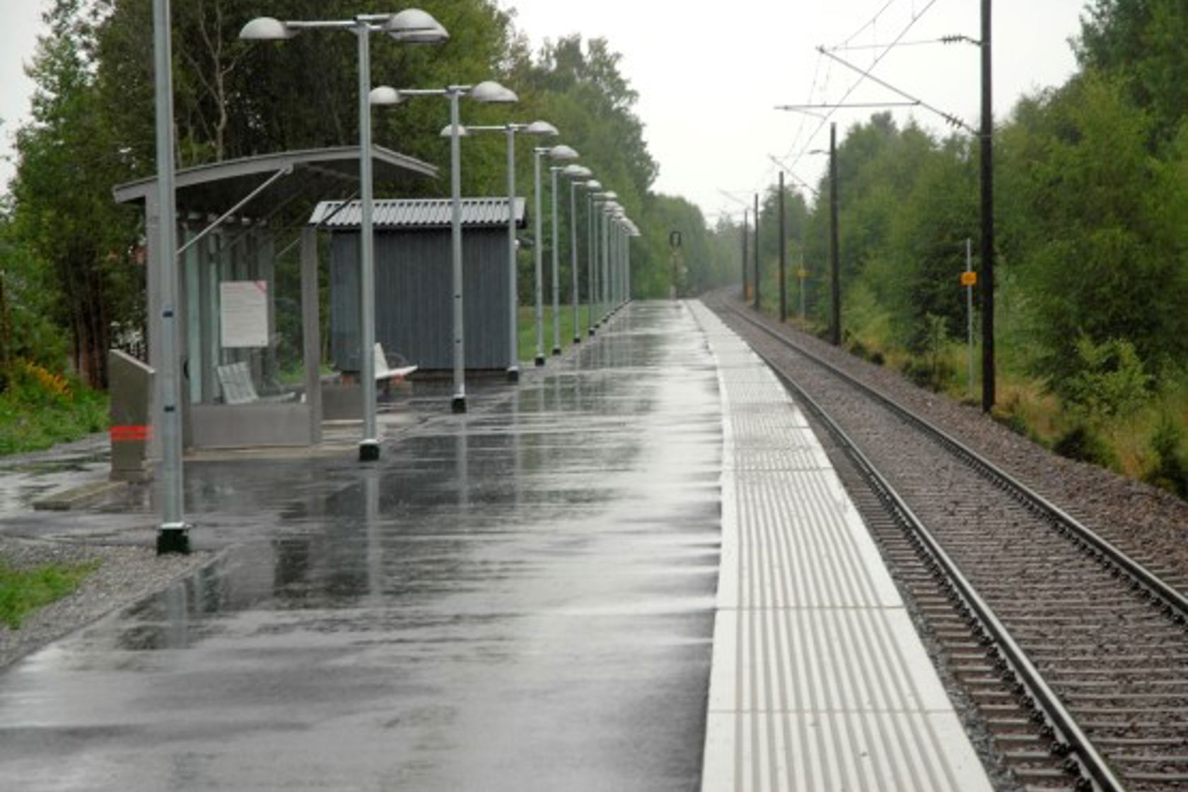 Exterior view of Nordby stop
