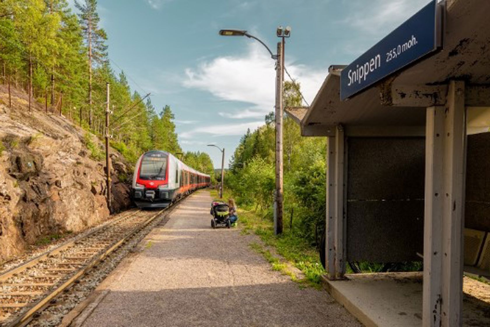 Eksteriørfoto av Snippen holdeplass