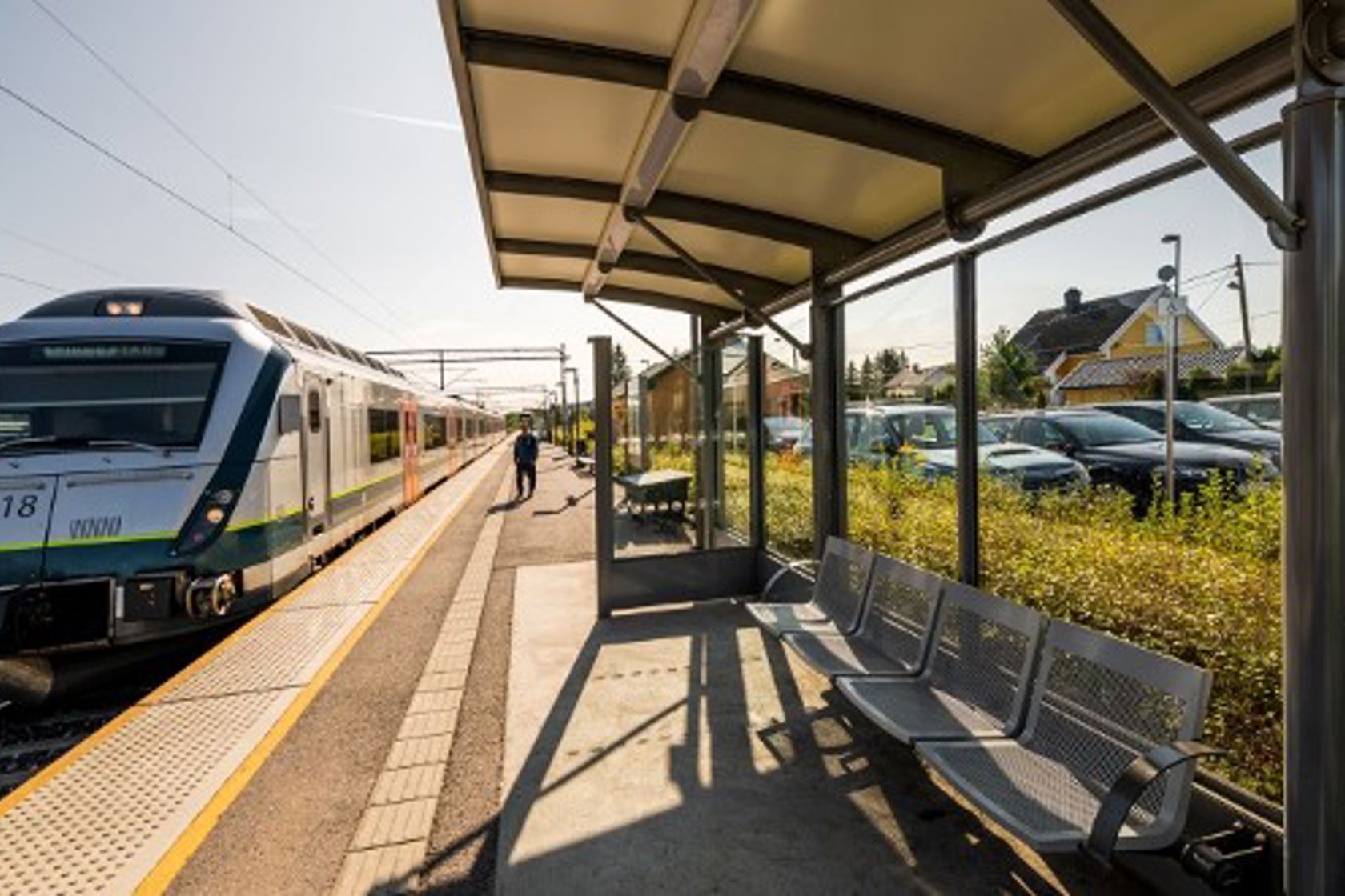 Exterior view of Spikkestad station