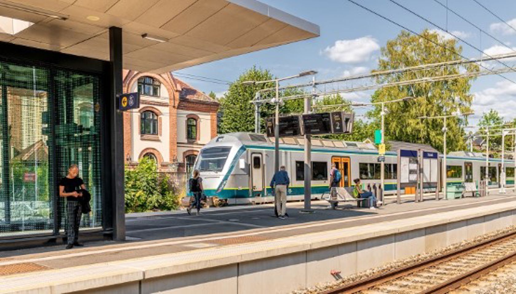 Exterior view of Stabekk station