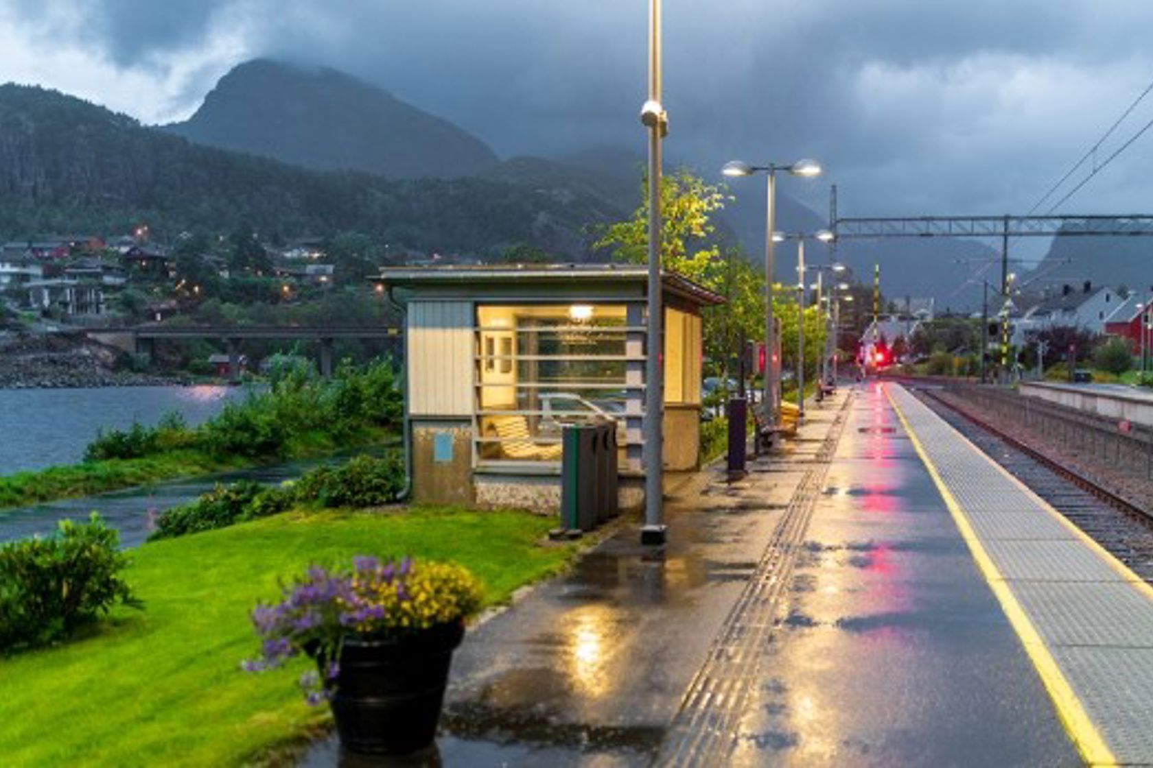 Exterior view of Stanghelle station