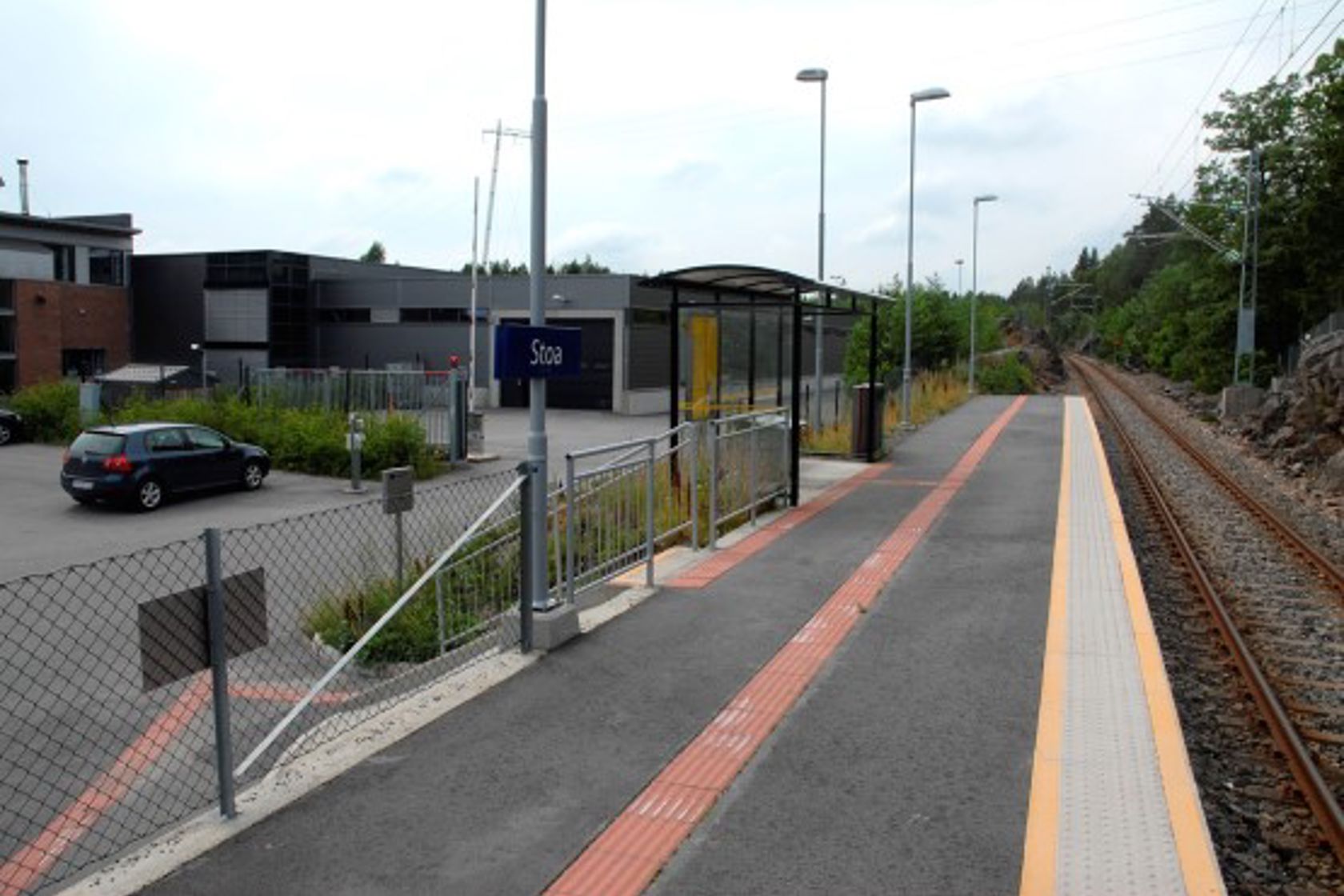 Exterior view of Stoa stop