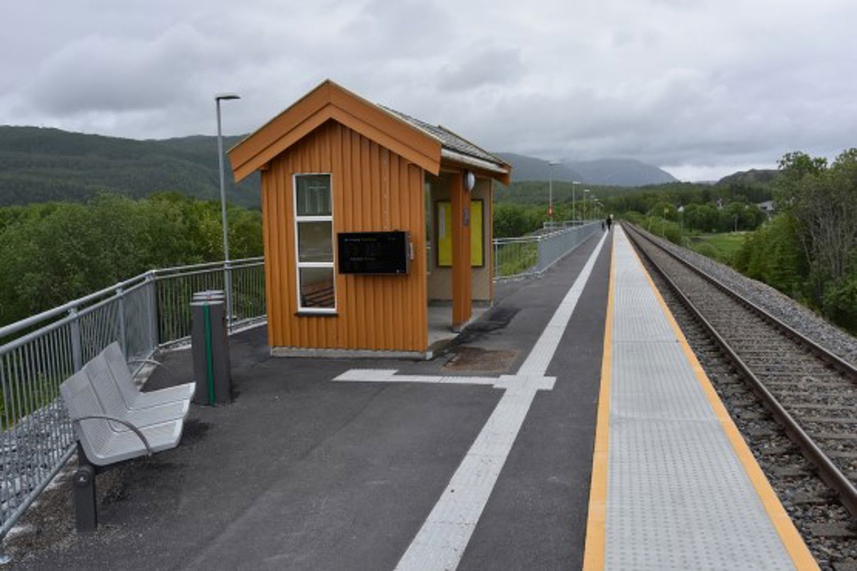 Exterior view of Tverlandet stop