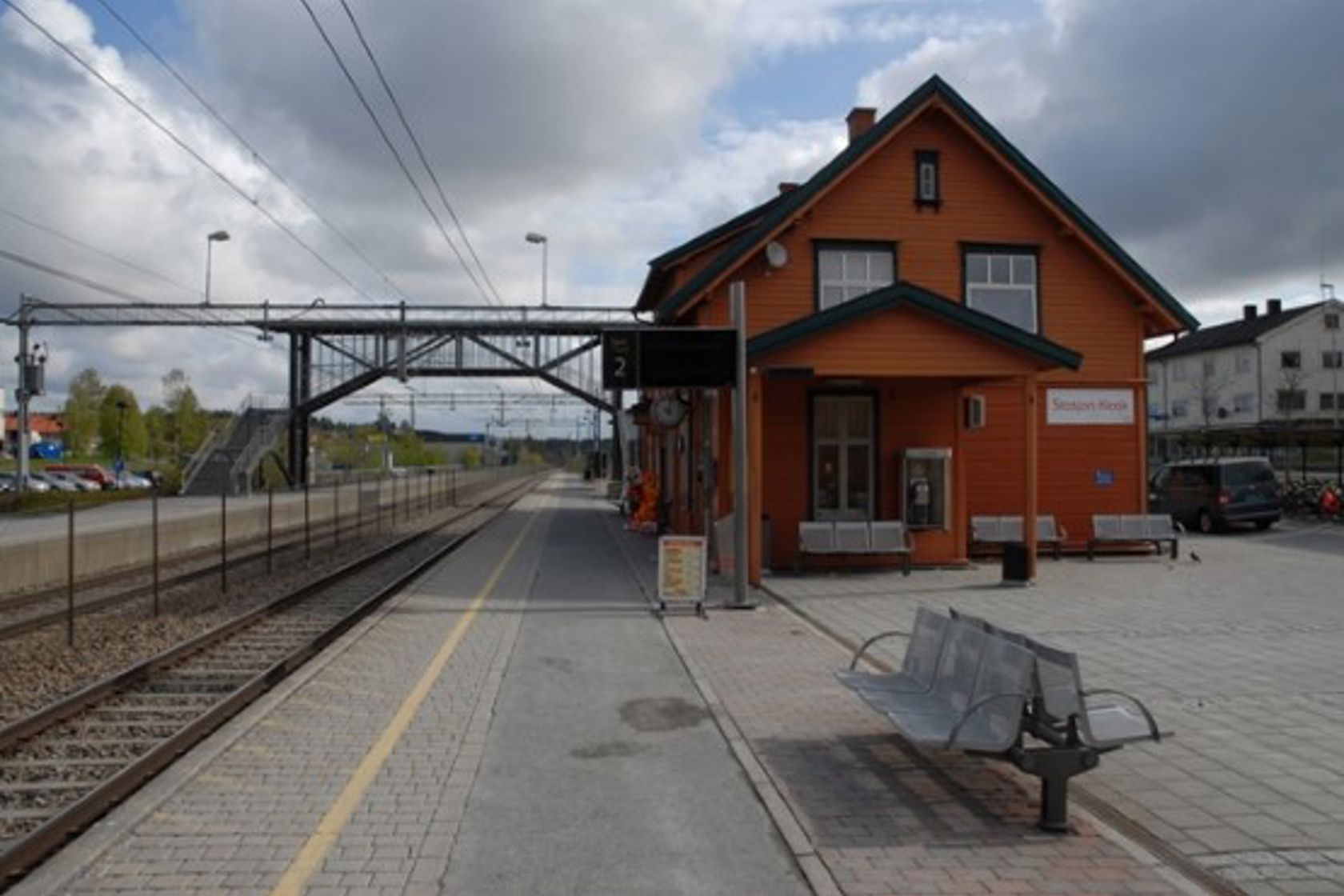 Exterior view of Vestby station