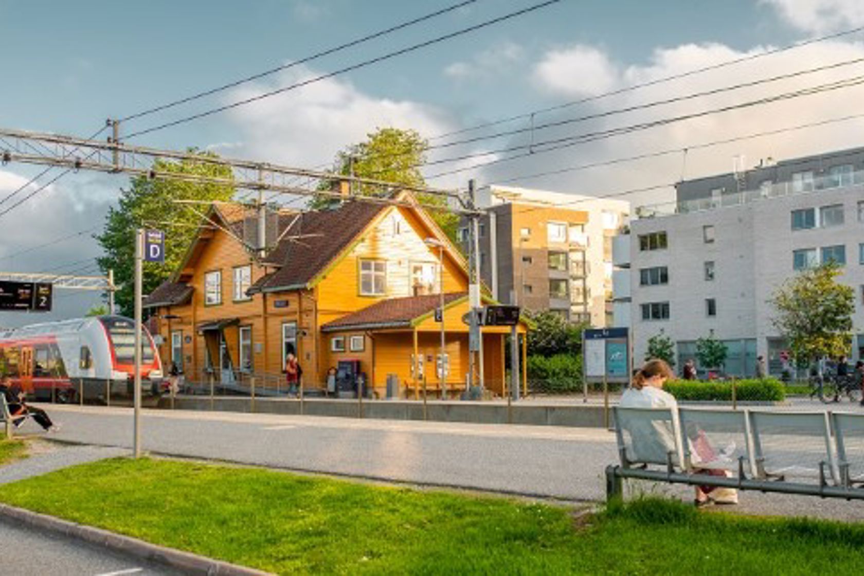 Exterior view of Ås station