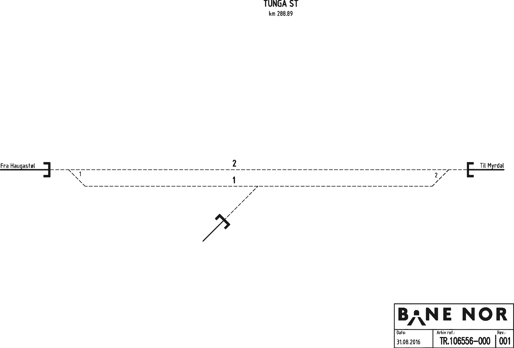 Track plan Tunga station