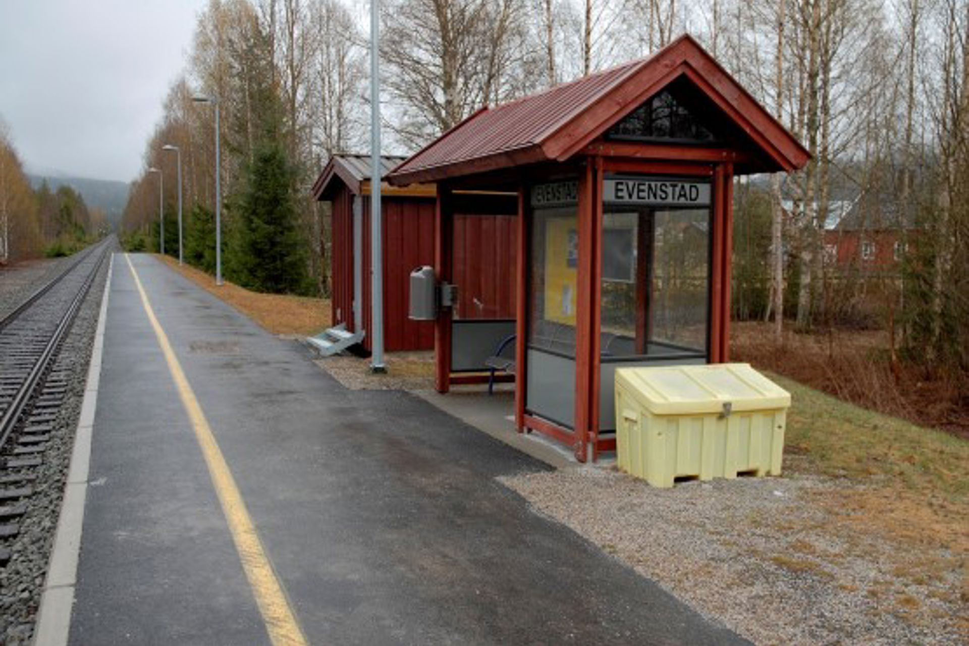Eksterior view of Evenstad stop