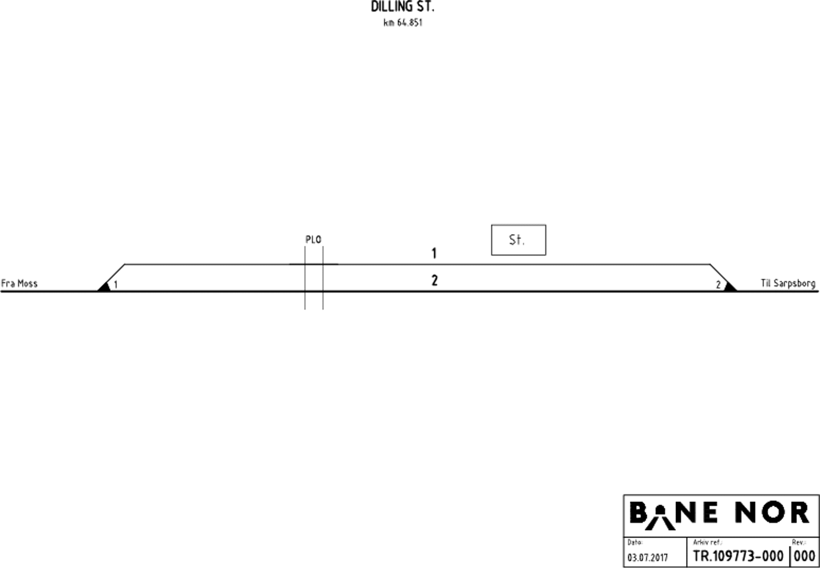 Track Plan Dilling station