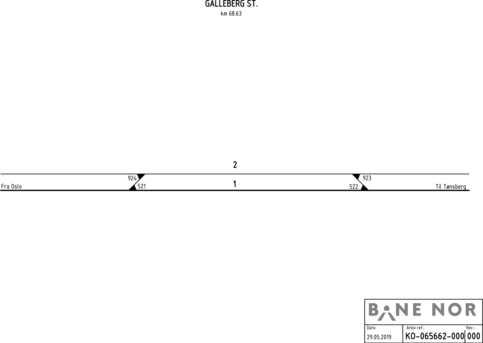 Track plan Galleberg station