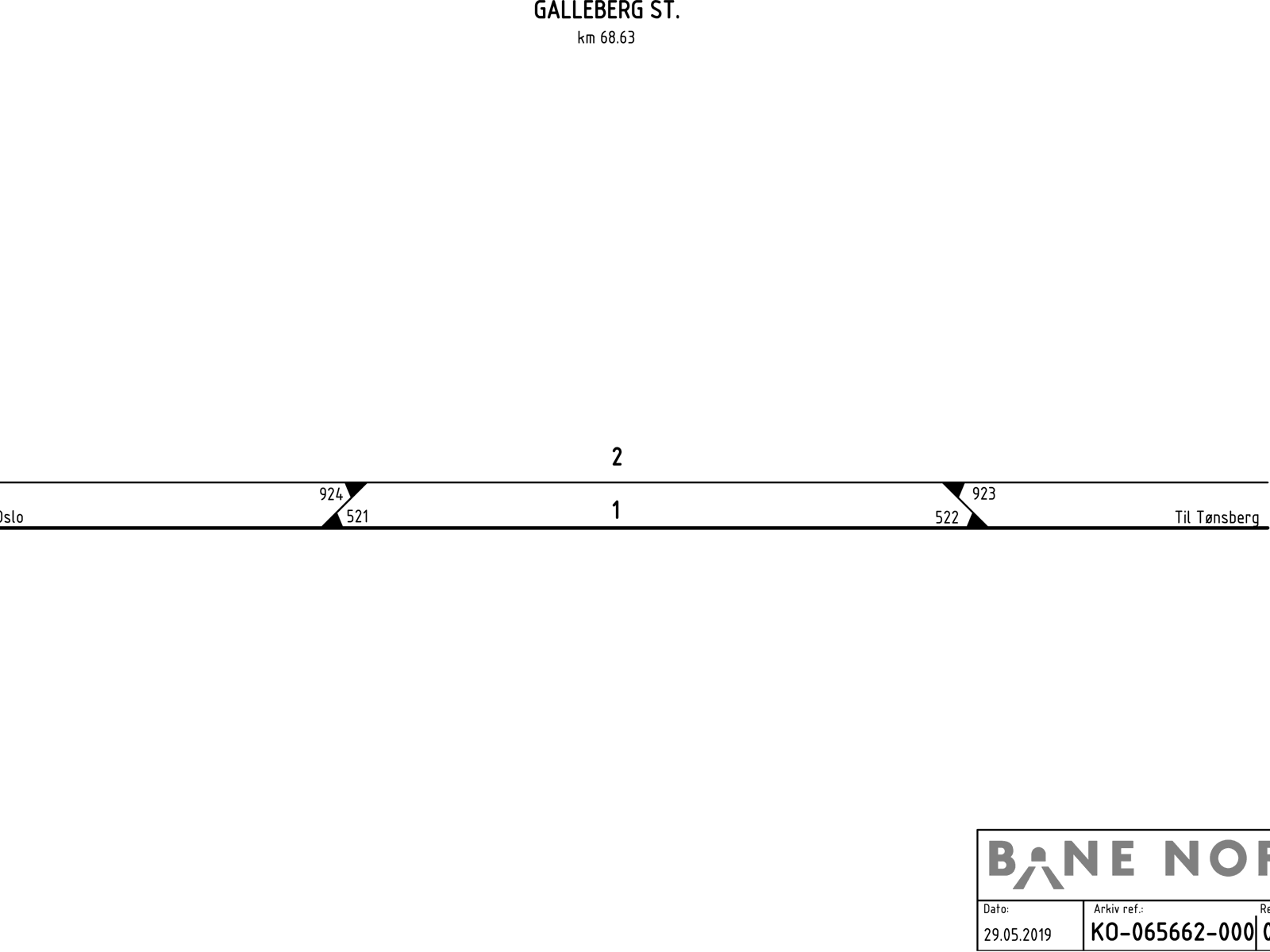 Track plan Galleberg station