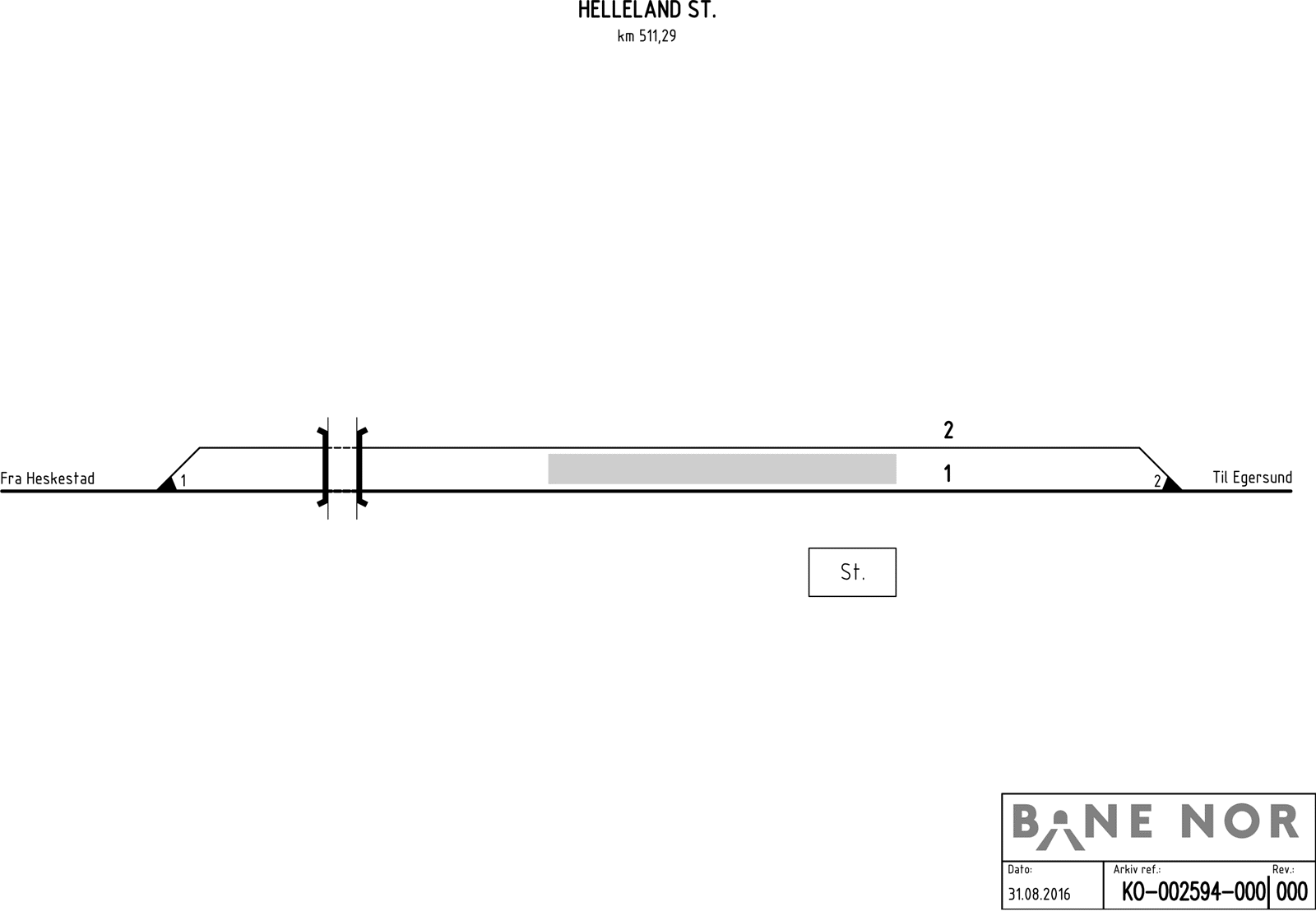 Sporplan Helleland stasjon