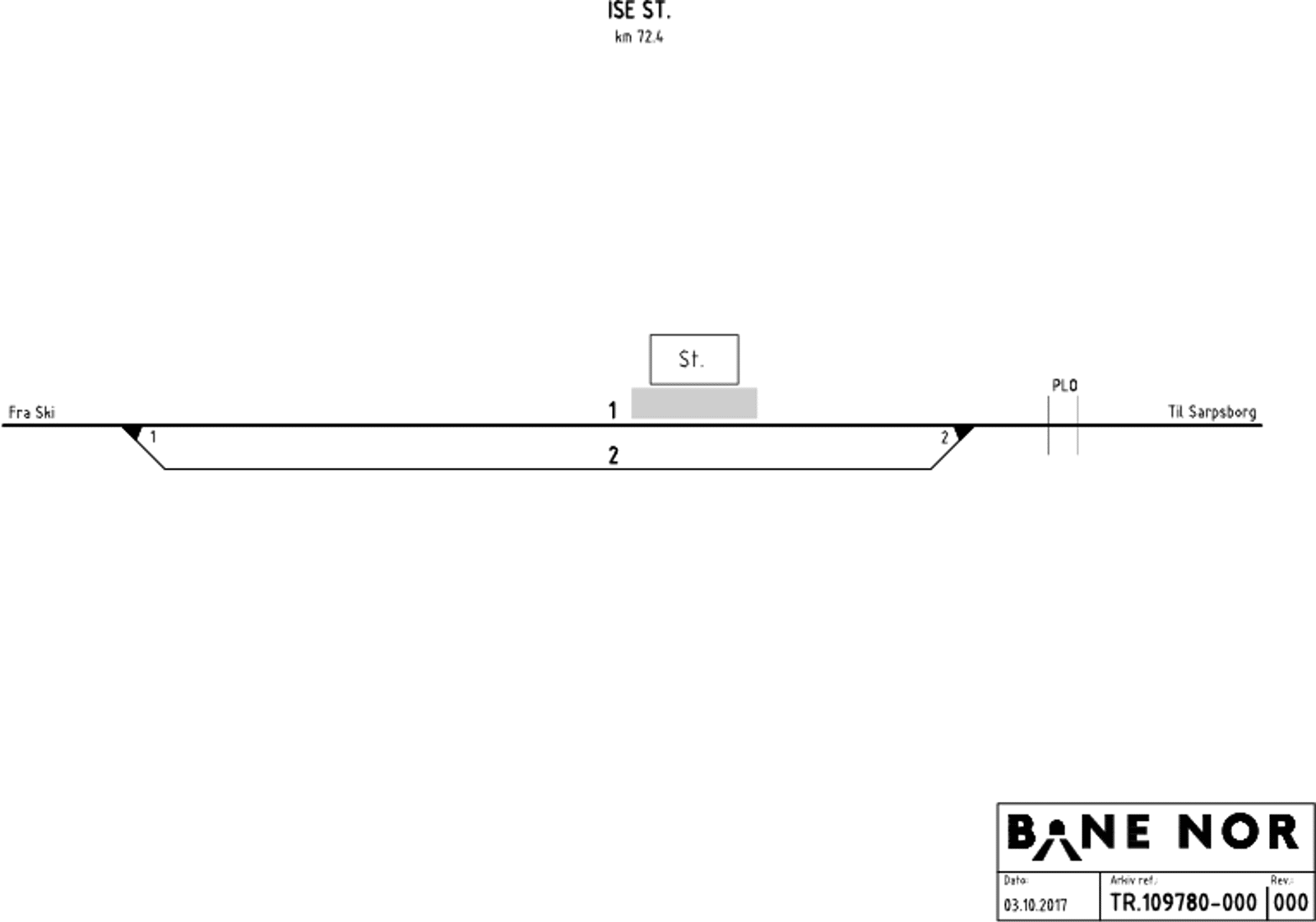 Track plan Ise station