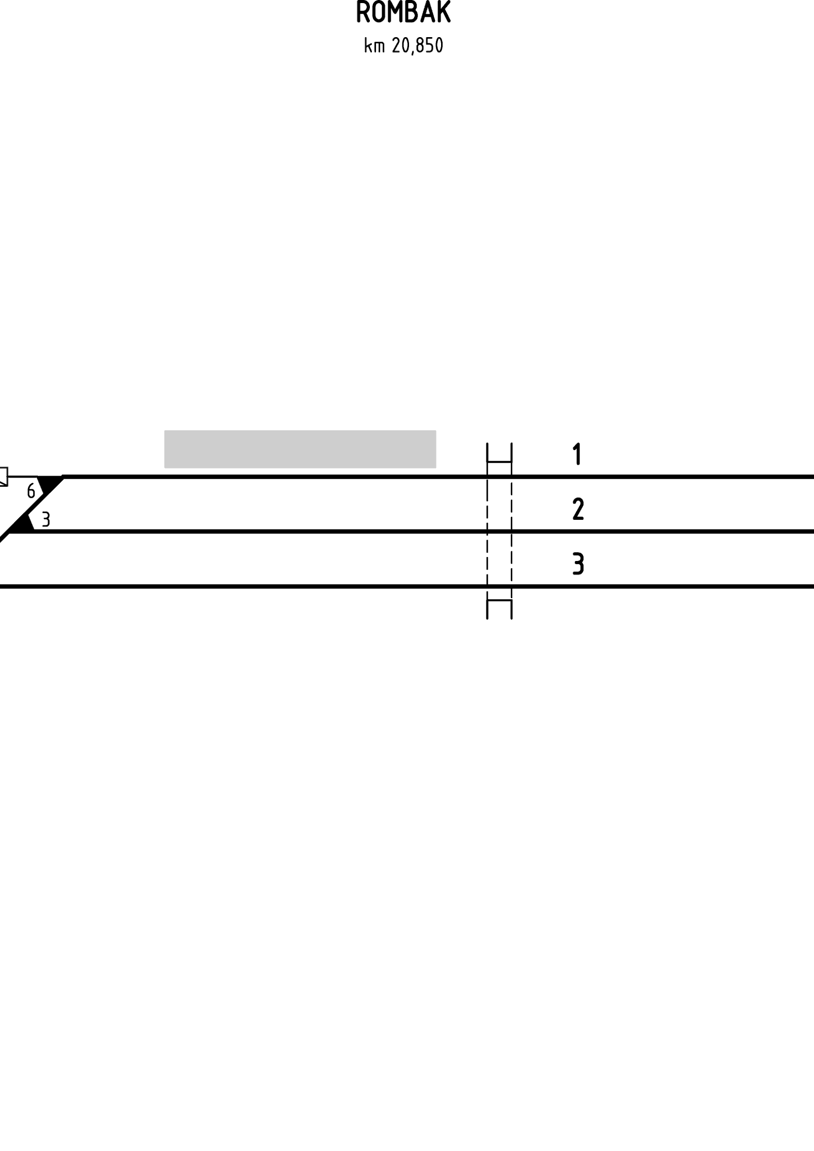 Track plan Rombak station