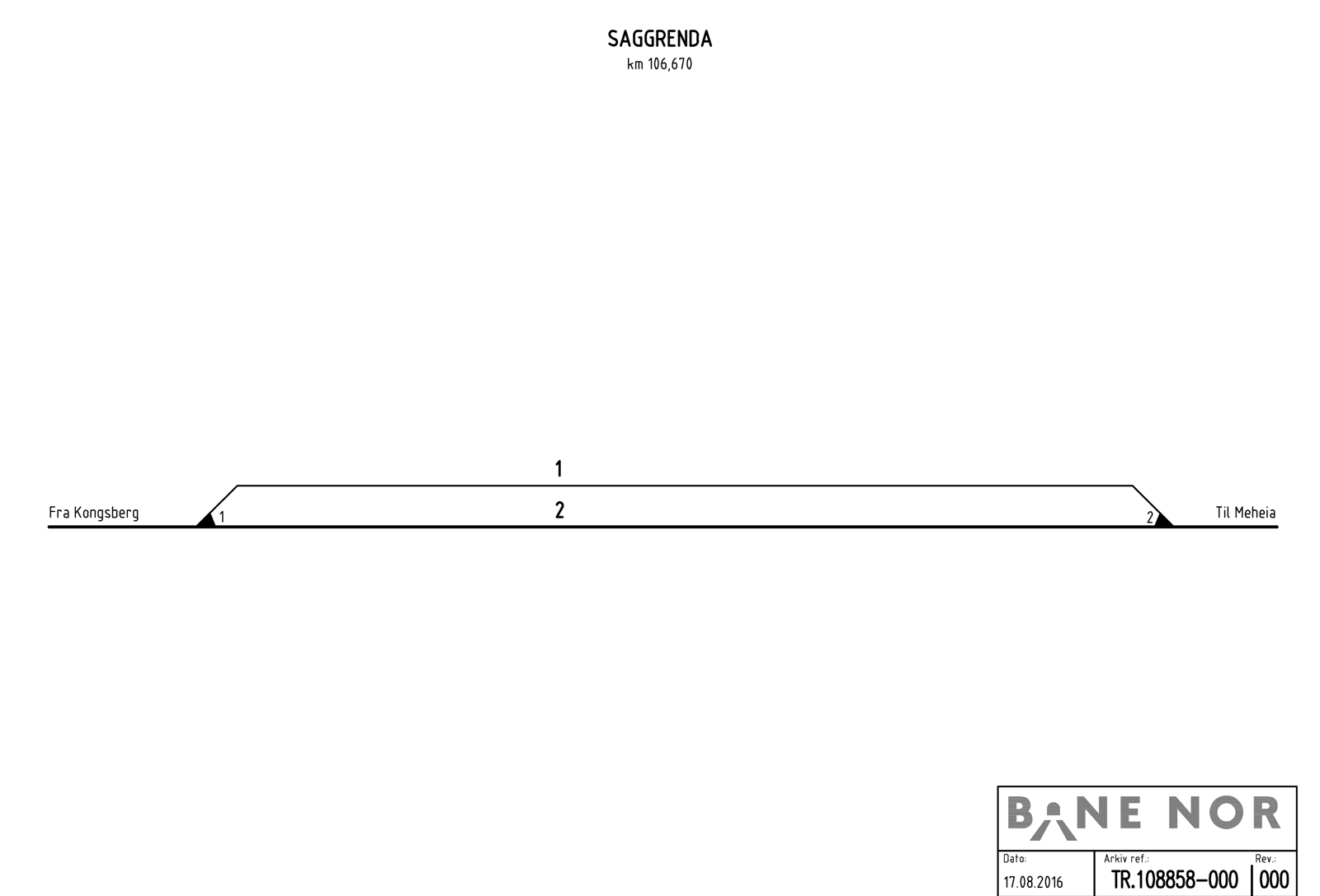 Track plan Saggrenda station