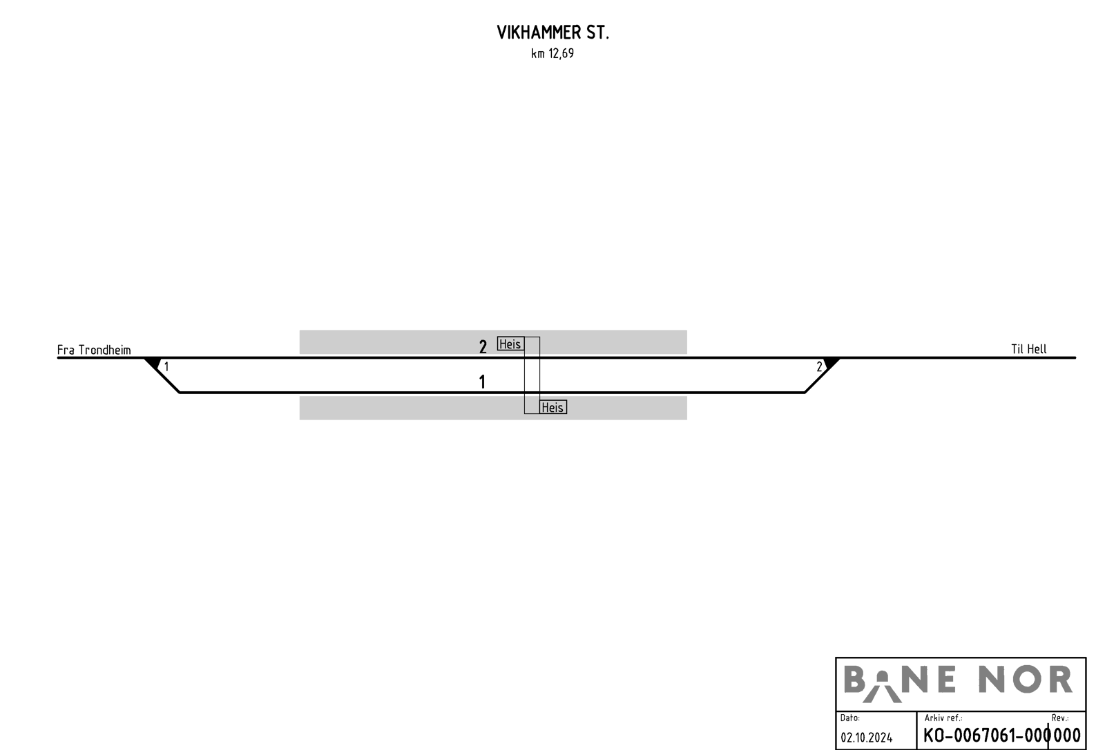 Sporplan Vikhammer stasjon